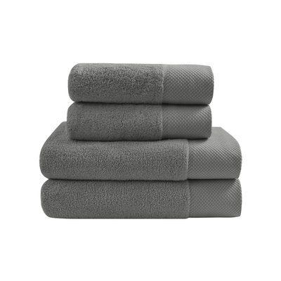 Ensemble de bain 4 pièces Zéro Twist SENSOFT (2 draps de bain + 2 serviettes) SENSEI MAISON