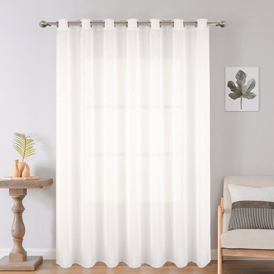 Voilage grande largeur uni en polyester HOME MAISON