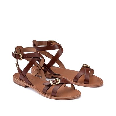 Sandales plates en cuir Hepana LES TROPEZIENNES PAR M BELARBI