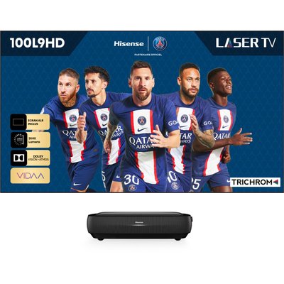 Vidéoprojecteur home cinéma 100L9HD Laser TV + écran ALR FRESNEL HISENSE
