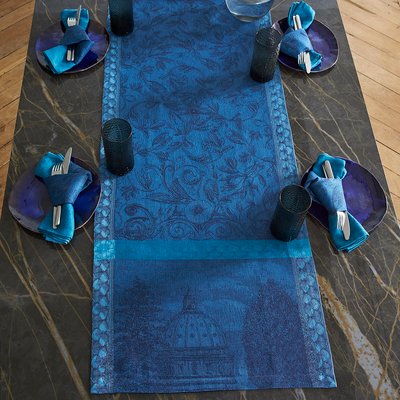 Chemin de table en Lin, SYMPHONIE BAROQUE LE JACQUARD FRANCAIS