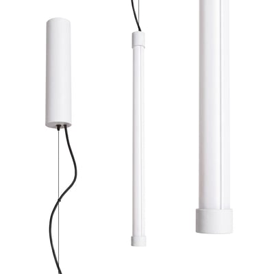 Suspension Acier Blanc LED 1 Trang EDEN
