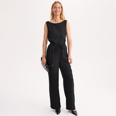 Crêpe Draping Jumpsuit ANNE WEYBURN