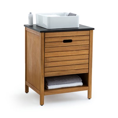 Meuble sous vasque, Saturne, Acacia, 60 cm LA REDOUTE INTERIEURS