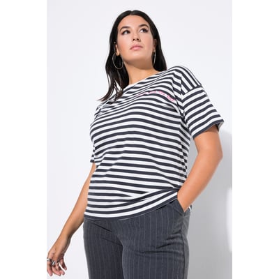 T-shirt à rayures oversize, avec broderie STUDIO UNTOLD