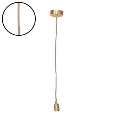 Suspension douille doré satiné OPJET