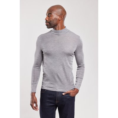 T-shirt manches longues col haut - laine et soie ARMOR-LUX