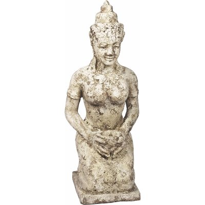 statue femme bouddha terracotta  effet vieilli décoratif RECOLLECTION