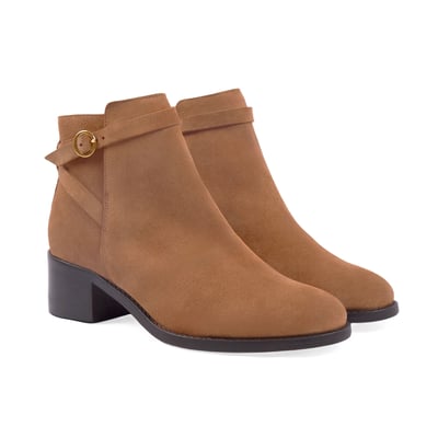 Bottines cavalières cuir daim JULES & JENN