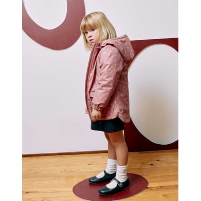 Parka en caoutchouc rembourrée avec capuche et imprimé floral ZIPPY