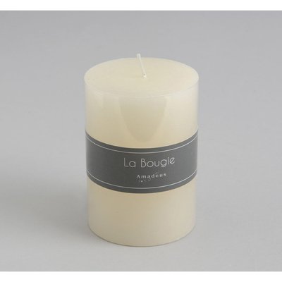Bougie petit cylindre 7 x 10 cm crème (lot de 6) AMADEUS