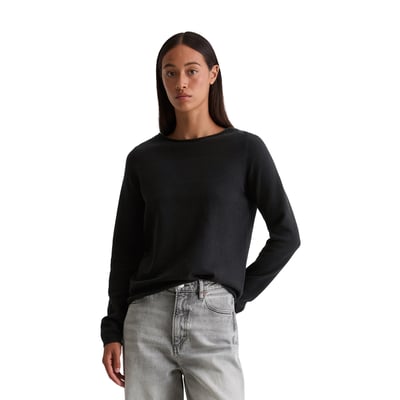 Pull en maille basique regular en doux mélange de coton et de laine vierge MARC O'POLO
