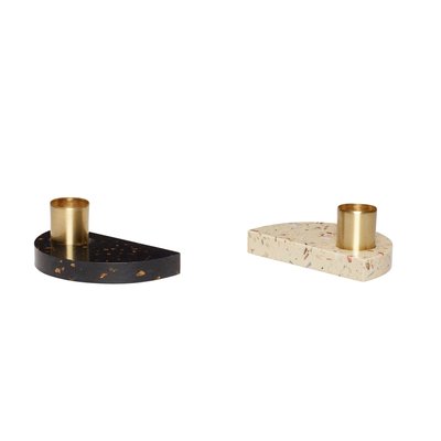 Bougeoirs (set de 2) CRESCENT HUBSCH