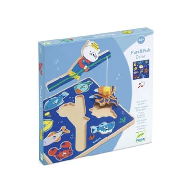 PUZZLE RELIEF - Puzz  and  Fish Color DJECO
