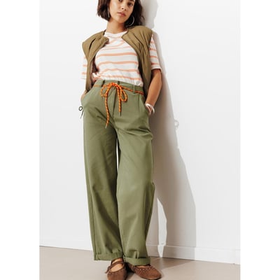 Pantalon chino taille haute PROMOD