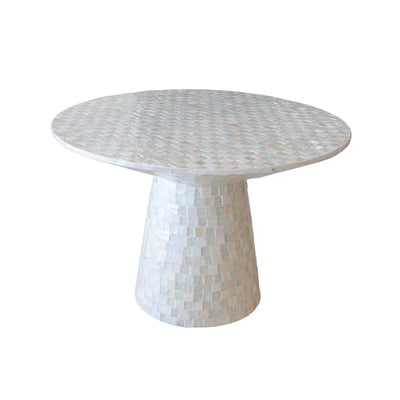 Table basse en coquille de Capiz, ZINA NOW'S HOME