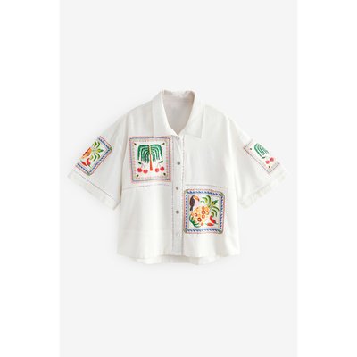 Chemise de plage brodée NEXT