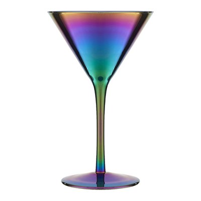 Set of 2 Oil Slick Cocktail Glasses SO'HOME