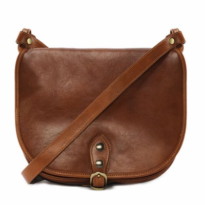 Sac bandoulière en cuir italien lisse VERLAINE OH MY BAG