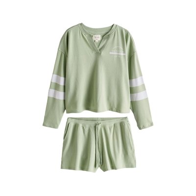 Short pyjama gaufré manches longues, ensemble NEXT