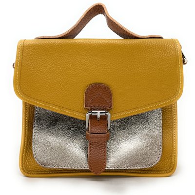 Sac bandoulière cartable en cuir grainé CORTE OH MY BAG