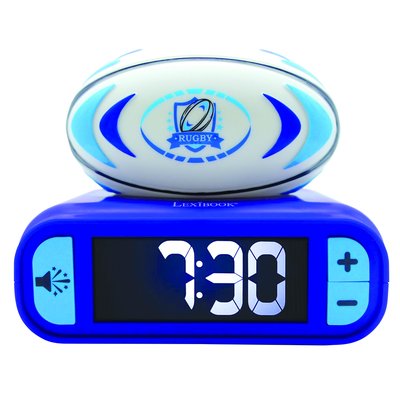 Réveil digital Rugby avec veilleuse lumineuse LEXIBOOK