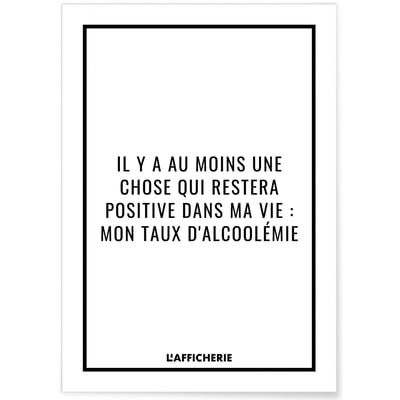 Affiche 'Il y a au moins...' L'AFFICHERIE