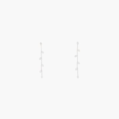 Boucles d'oreilles longues acier inoxydable argenté BALABOOSTE