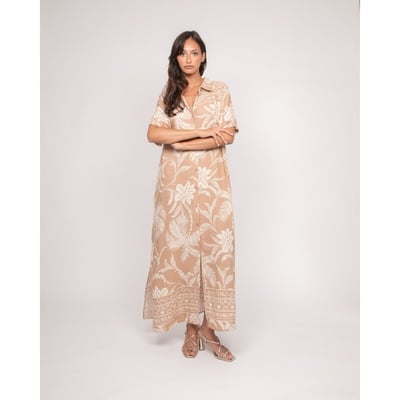 Robe Chemise Longue Motifs Iliago DONA LISA