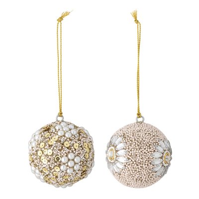 Boules de noël perles  Eleanore set de 2 BLOOMINGVILLE