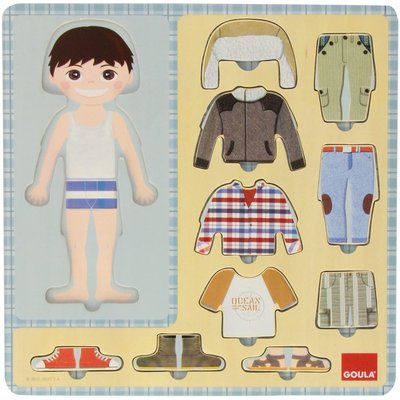 Puzzle garçon et ses vêtements GOULA