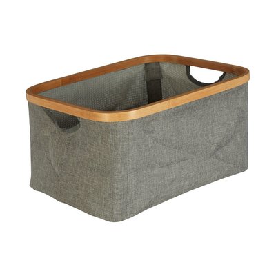 Carrick Grey Storage Basket SO'HOME