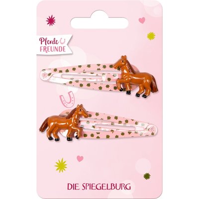 Lot de 2 Barrettes à cheveux avec motif de cheval COPPENRATH