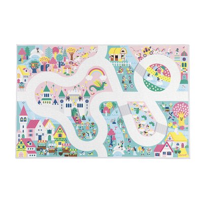 Tapis De Jeu Enfant Avec Circuit, Royaume Enchanté JANOD
