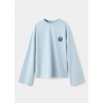 T-shirt relaxed détail brodé MANGO KIDS