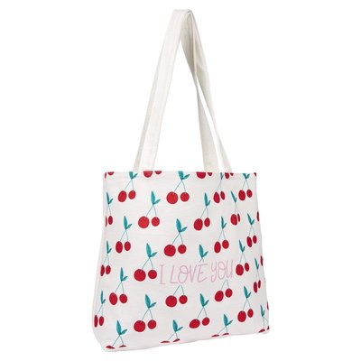 Tote bag en cotonimprimé I LOVE YOU DRAEGER PARIS