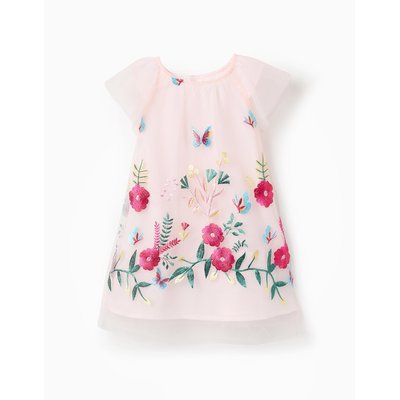 Robe en Tulle avec Broderies Colorées ZIPPY