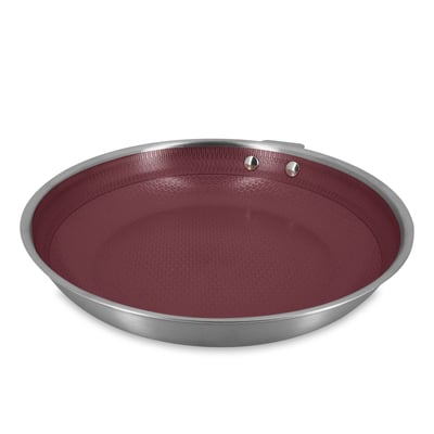 Poêle 28cm en acier inoxydable, AGLAE MENASTYL