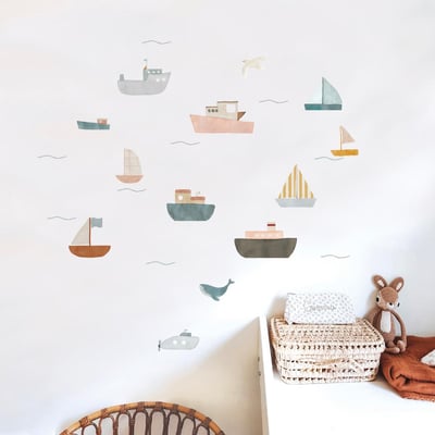 Planche sticker Bateaux MIMI'LOU