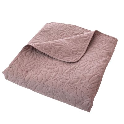 Couvre-lit microfibre à motif floral HOME MAISON