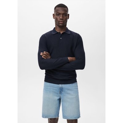 Pull-over polo coton microstructure MANGO MAN