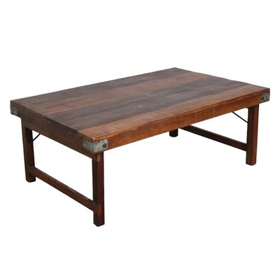 Table basse pliante en bois antique - VINTAGE MATHI DESIGN
