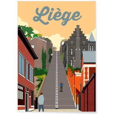 Affiche ville Liège L'AFFICHERIE