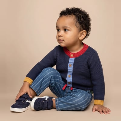 Pantalon jean rayé BOUT'CHOU
