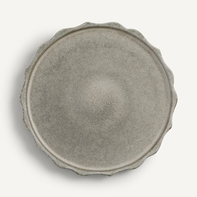 Lot 4 assiettes plates grès émail réactif, Arigato AM.PM