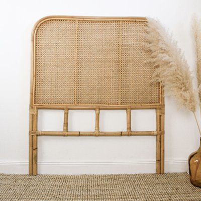 Tête de lit 1 personne rotin naturel et cannage - JACK SAUDARA COLLECTIONS