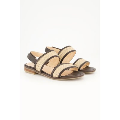 Sandales en cuir à brides tressées, largeur H ULLA POPKEN
