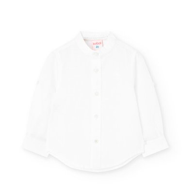 Chemise à manches longues avec col mao BOBOLI