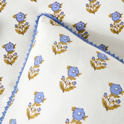 Taie d'oreiller enfant, en coton lavé, imprimé fleurs, DIMANI LA REDOUTE INTERIEURS