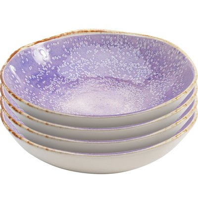 Lot de 4 assiettes creuses, SHIRLEY KARE DESIGN